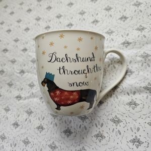 Milly Green Dachshund Through The Snow Mug